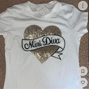 Girl’s “mini diva” Tshirt